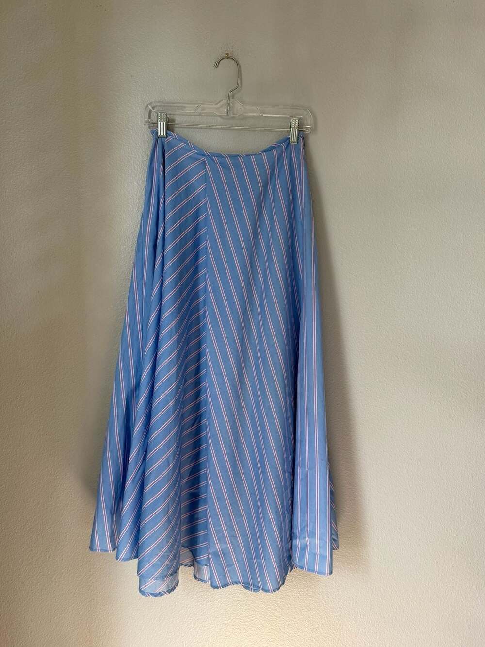 Devotion Twins Striped Cotton Skirt Size S Blue
